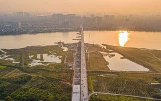 Cầu Vĩnh Tuy 2 dự kiến sẽ hoàn thành vào năm 2023.