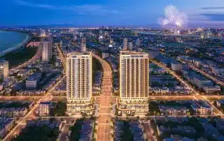 Toàn cảnh dự án Sun Costa Residences Đà Nẵng với vị trí trung tâm và tầm nhìn tuyệt đẹp.