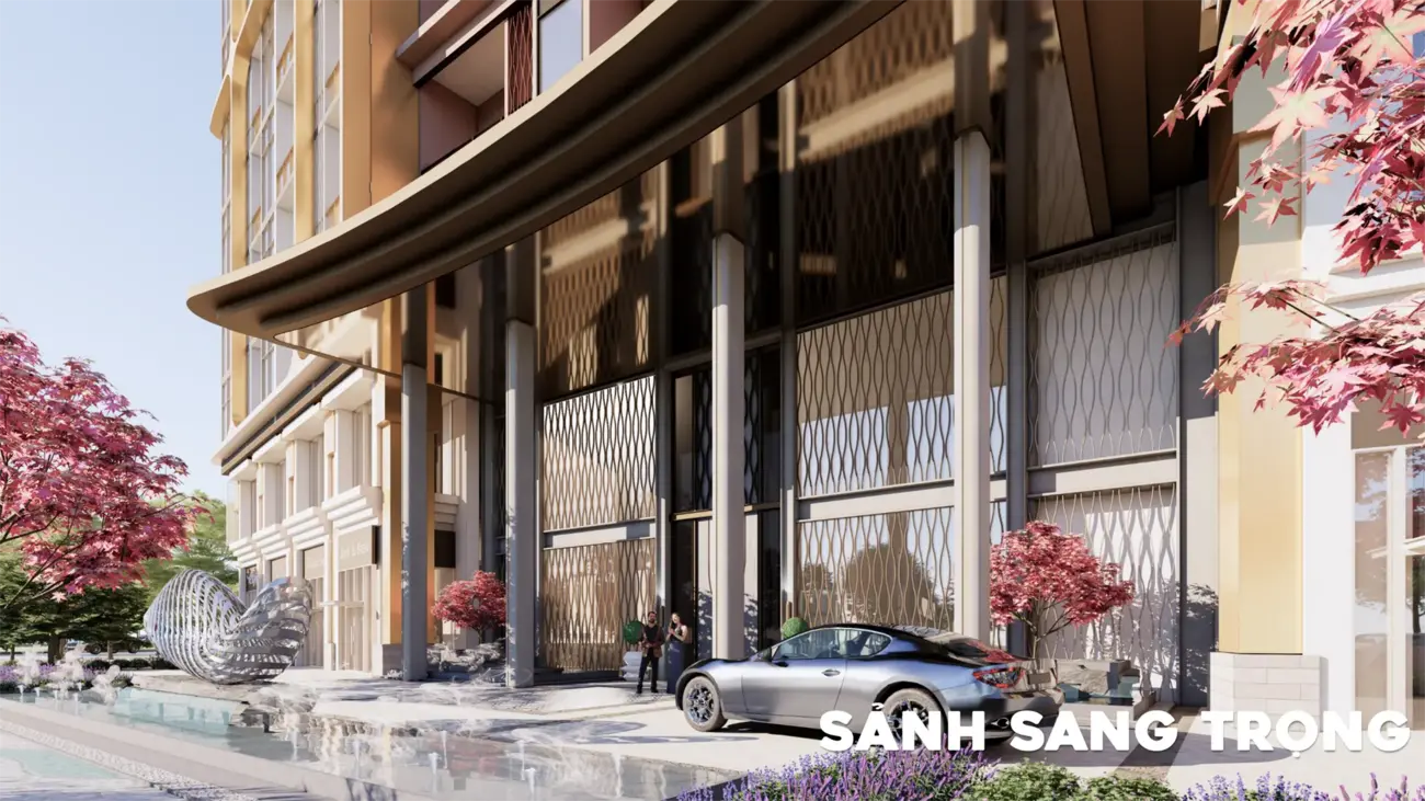 Sảnh tinh tế tại Charmora City – nơi đẳng cấp gặp sang trọng.
